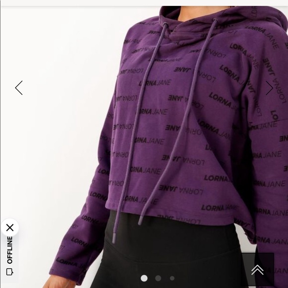 Lorna Jane Sweaters - NWT Lorna Jane Iconic Cropped Hoodie Sweatshirt/Sweater